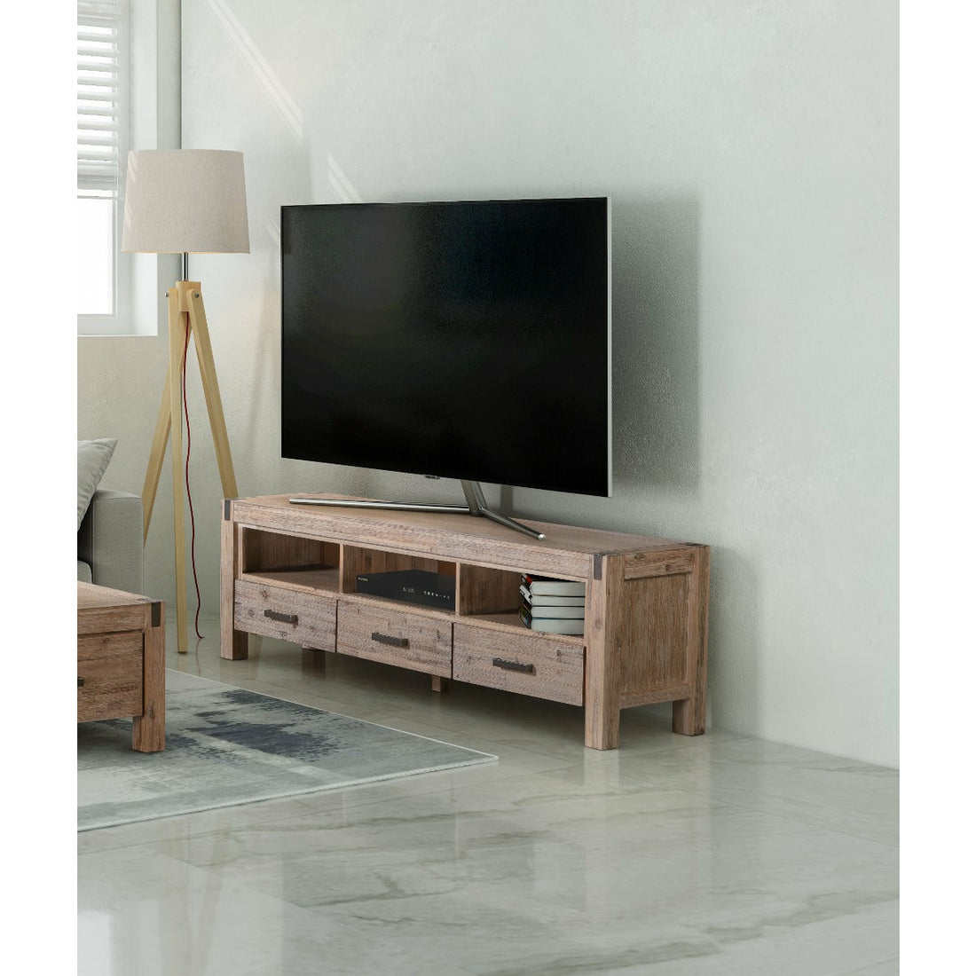 Entertainment Unit With Storage - Oak