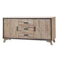 Wooden Sideboard with Storage Cabinet and Drawers