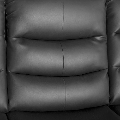 Recliner Chair Pu Leather - 1R Black