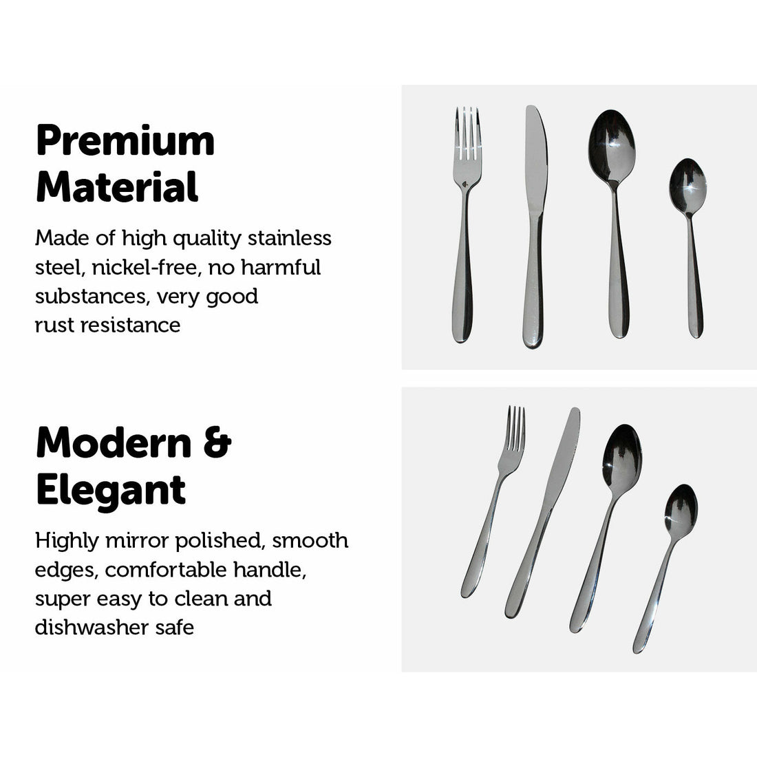 32 Piece Stainless Steel Cutlery Set