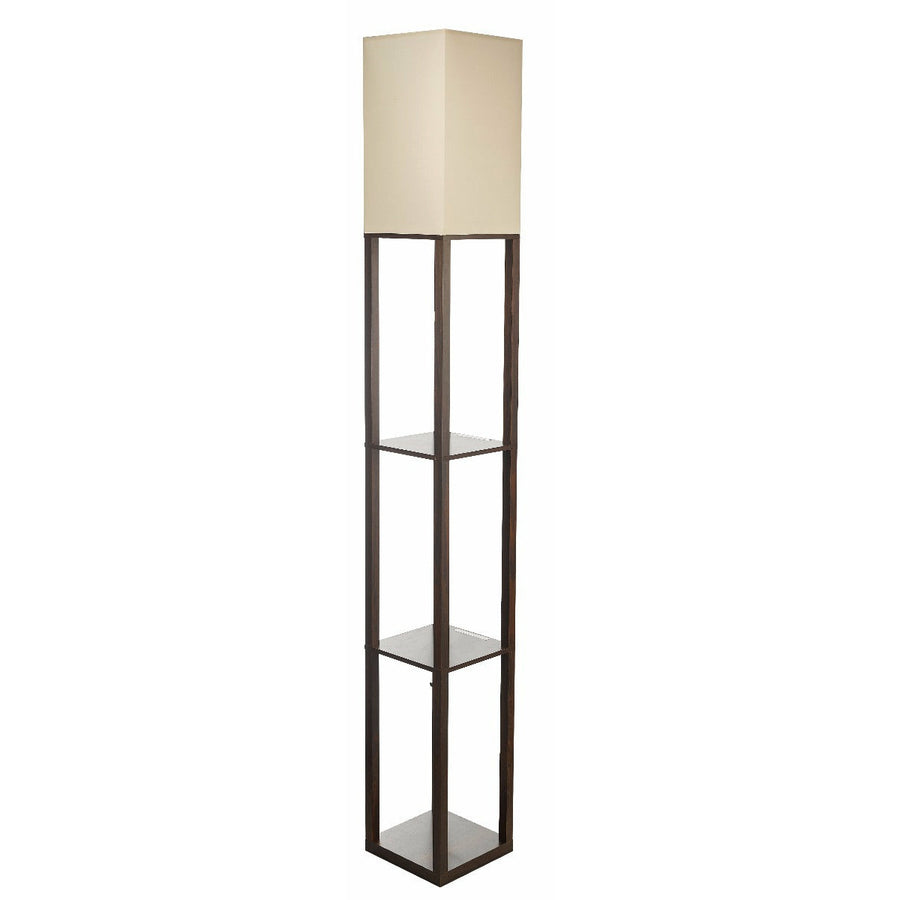 Black Diffused Shelf Floor Lamp - Lantern