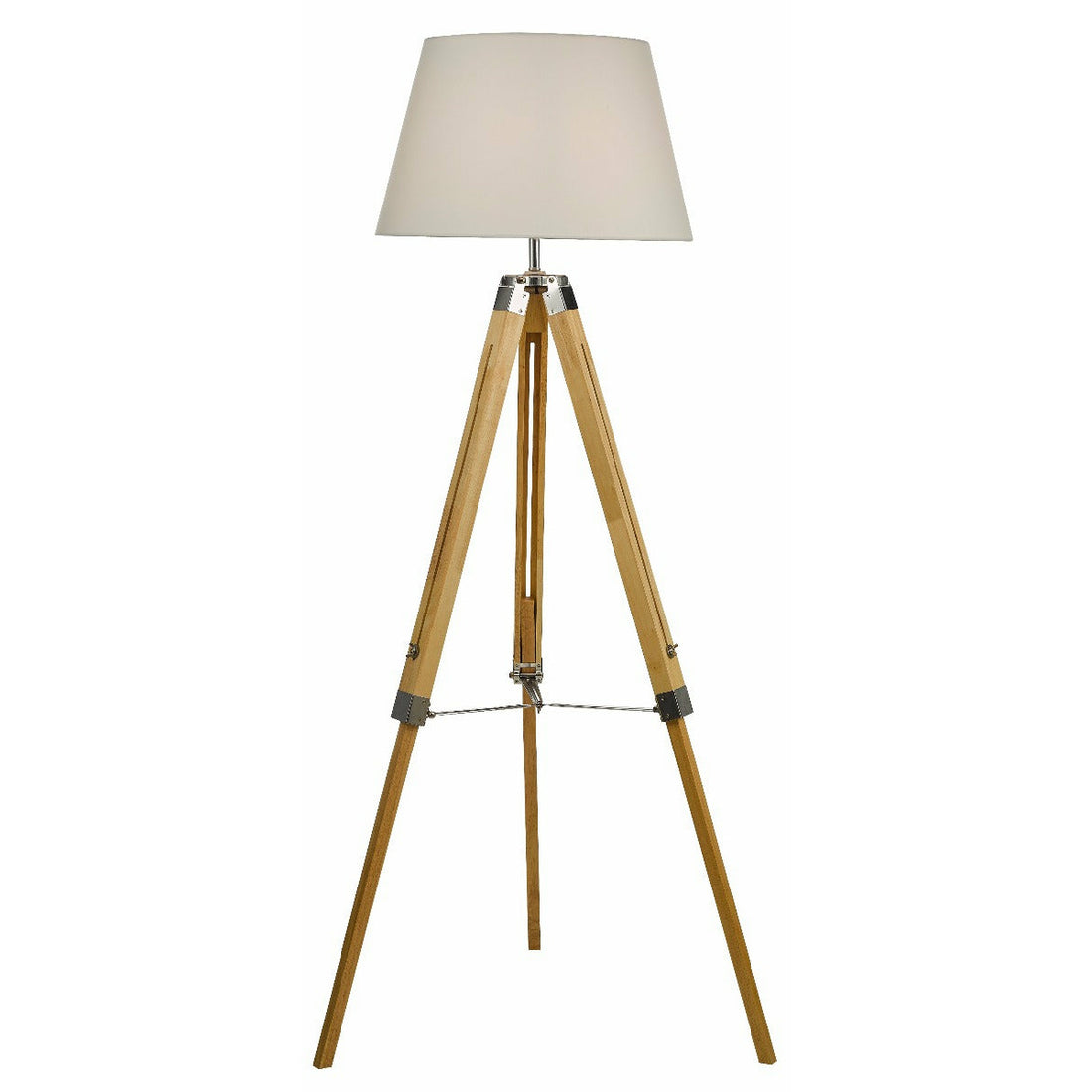 Wooden Tripod Floor Lamp