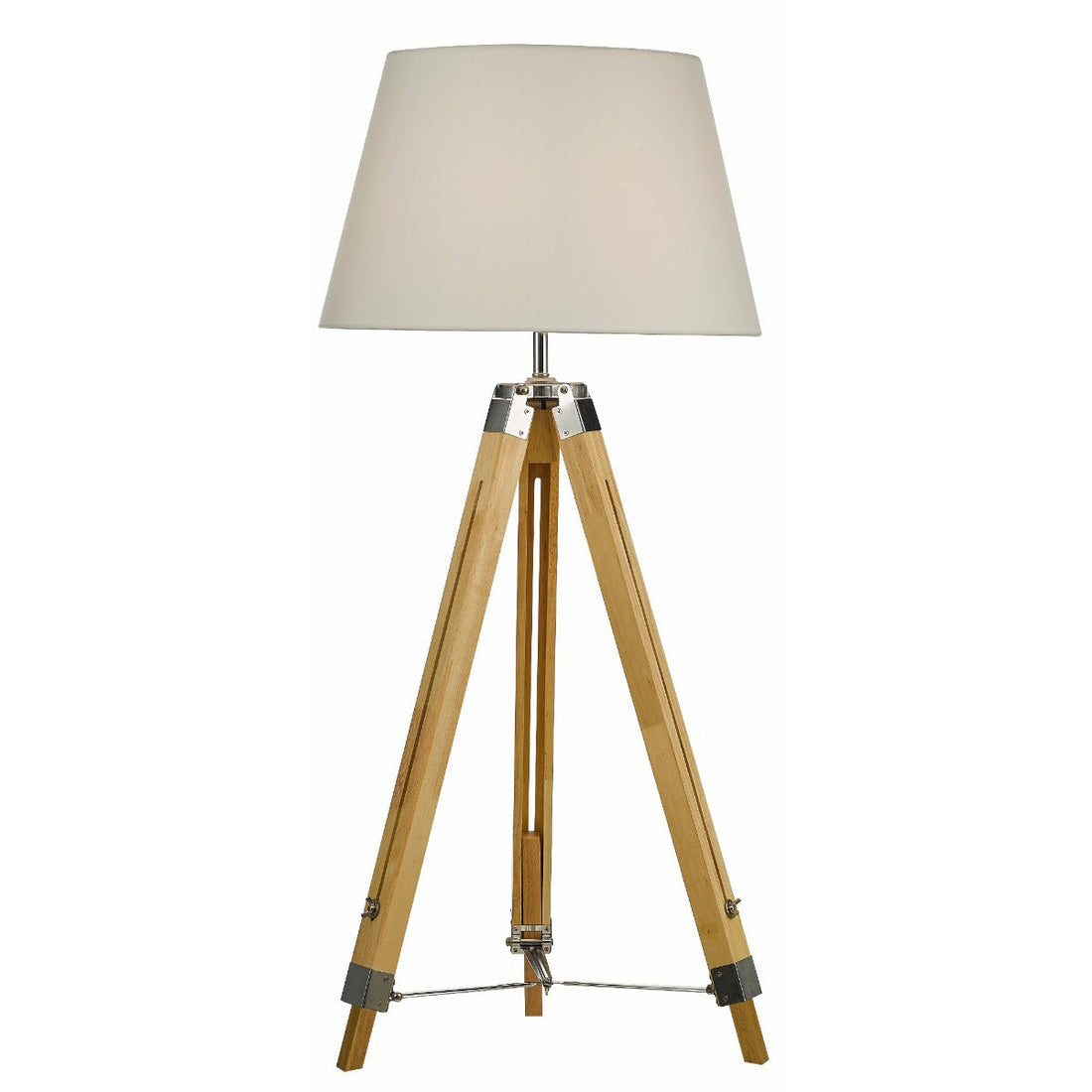 Wooden Tripod Floor Lamp