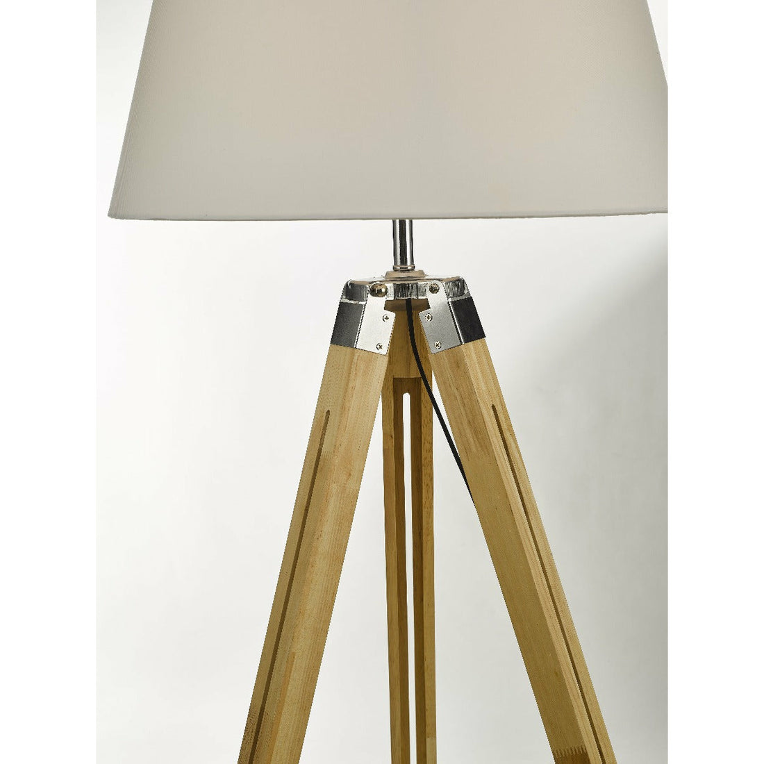 Wooden Tripod Floor Lamp