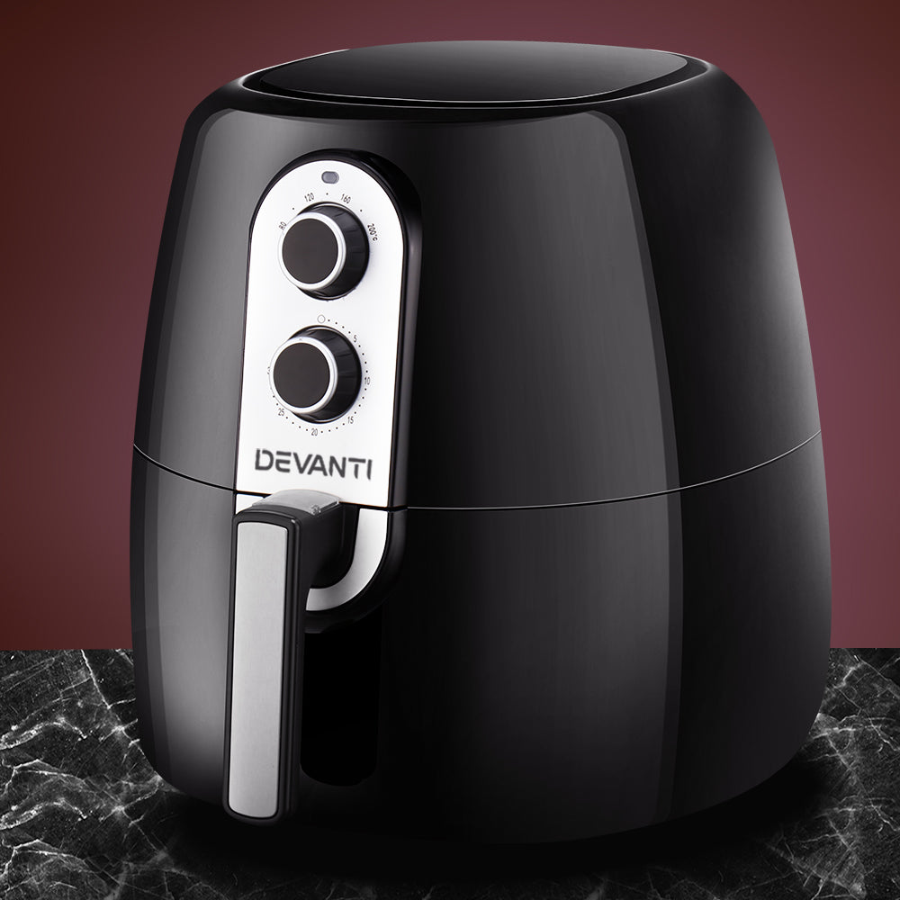 7 Litre Oil Free Air Fryer - Black