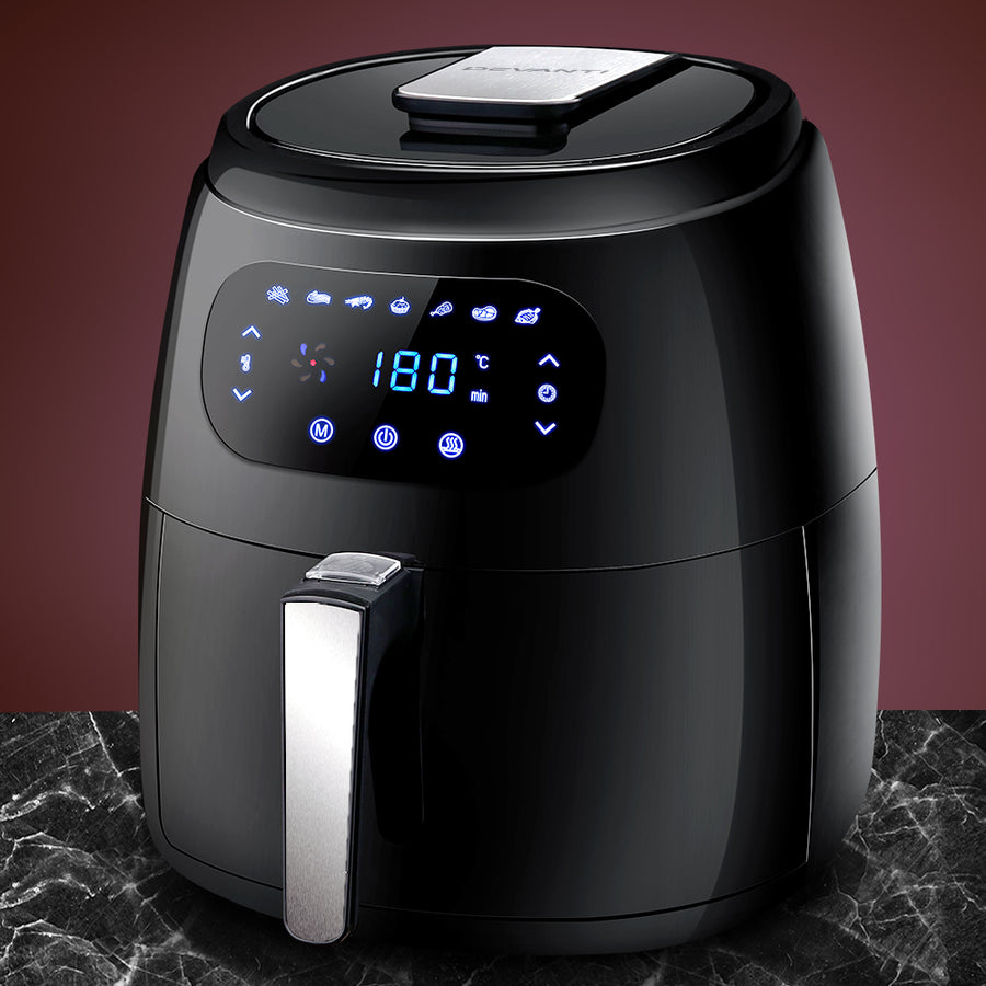 8.5 Litre Air Fryer LCD Digital Display - Black