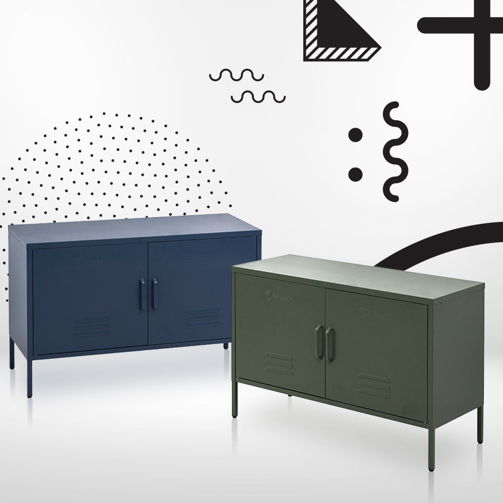 Base Metal Cabinet Sideboard - Green