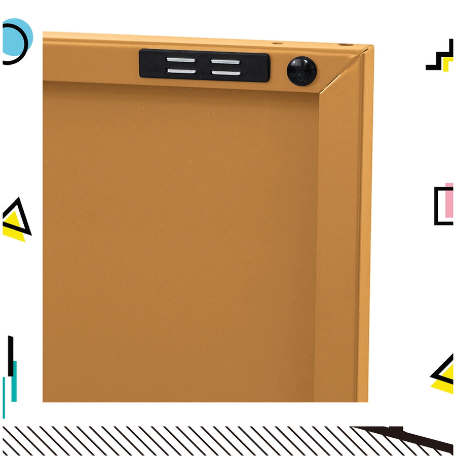 Buffet Sideboard Locker Metal Storage Cabinet - BASE Yellow