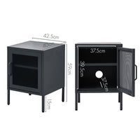 Black Mini Bedside Table