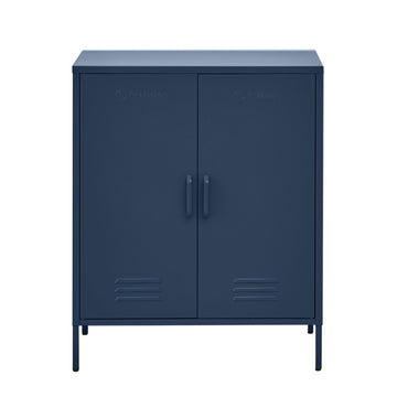 Buffet Sideboard Locker Metal Storage Cabinet - Blue