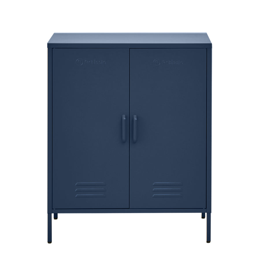 Buffet Sideboard Locker Metal Storage Cabinet - Blue