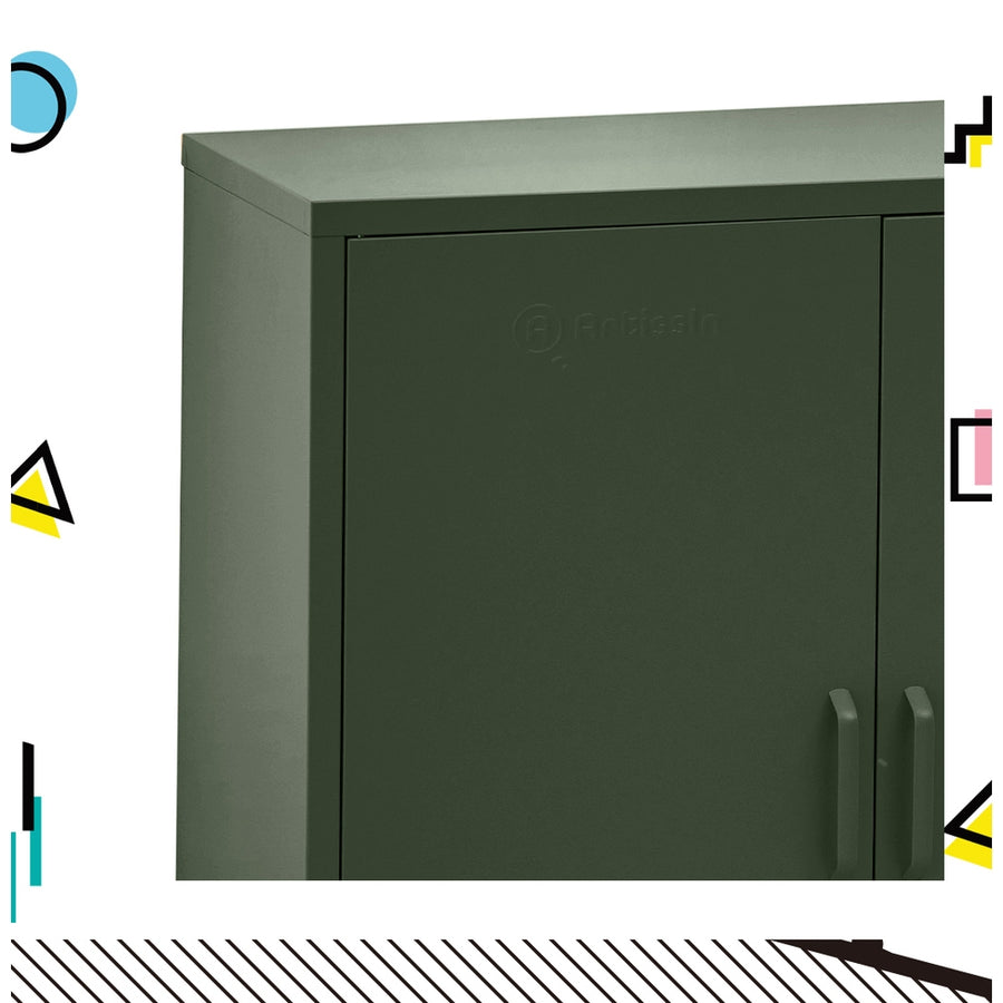 Buffet Sideboard Locker Metal Storage Cabinet - SWEETHEART Green