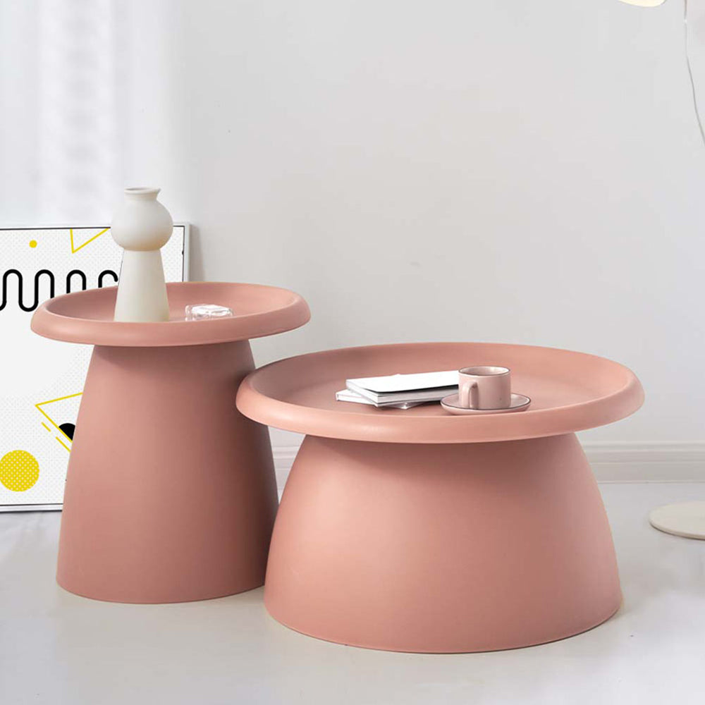 Coffee Table Mushroom Nordic Round Large Side Table 70CM Pink