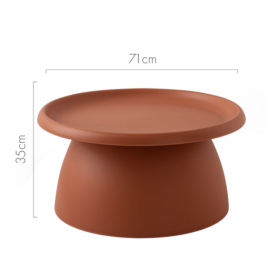 Coffee Table Mushroom Nordic Round Large Side Table 70CM Pink