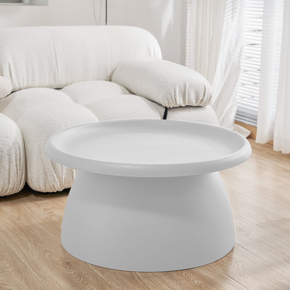 Coffee Table Mushroom Nordic Round Large Side Table 70CM White