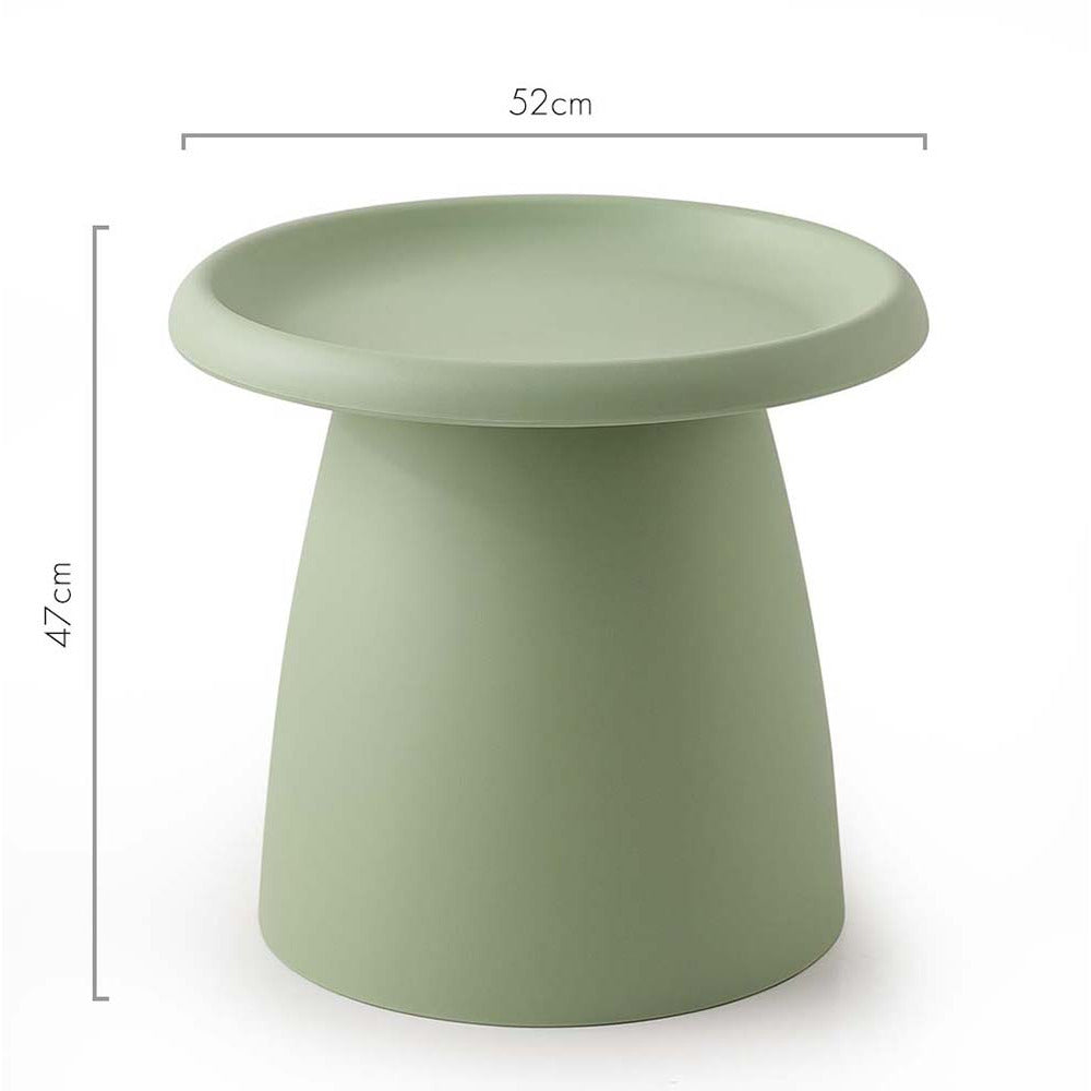 Coffee Table Mushroom Nordic Round Small Side Table 50CM Green