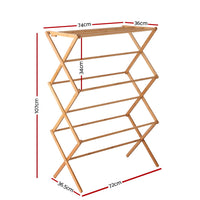 Clothes Rack Airer Foldable Bamboo Drying Laundry Dryer Garment Hanger