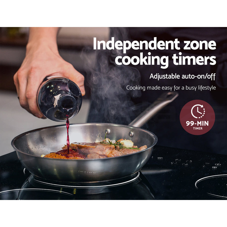 Induction Cooktop 60cm Ceramic Glass 4 Buner