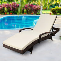 Outdoor Sun Lounge - Brown