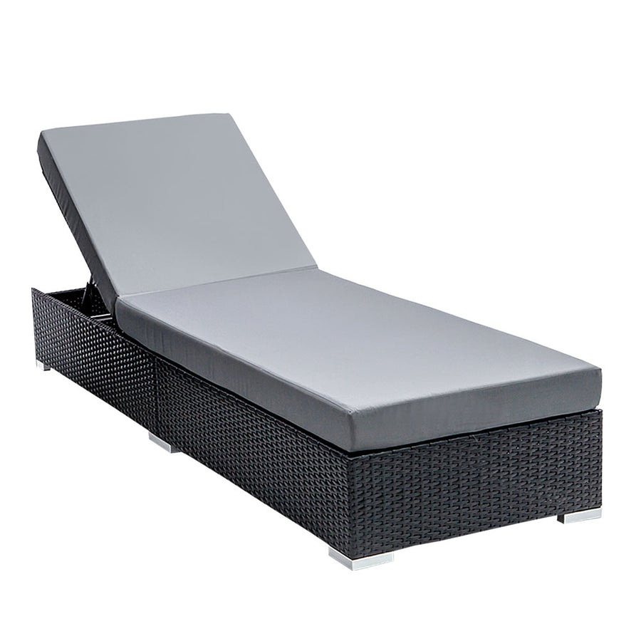 Sun Lounge Outdoor Furniture Day Bed Wicker Rattan Garden Sofa