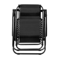 Outdoor Portable Recliner - Black