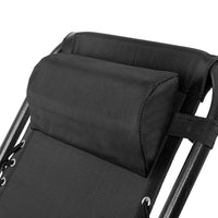 Outdoor Portable Recliner - Black