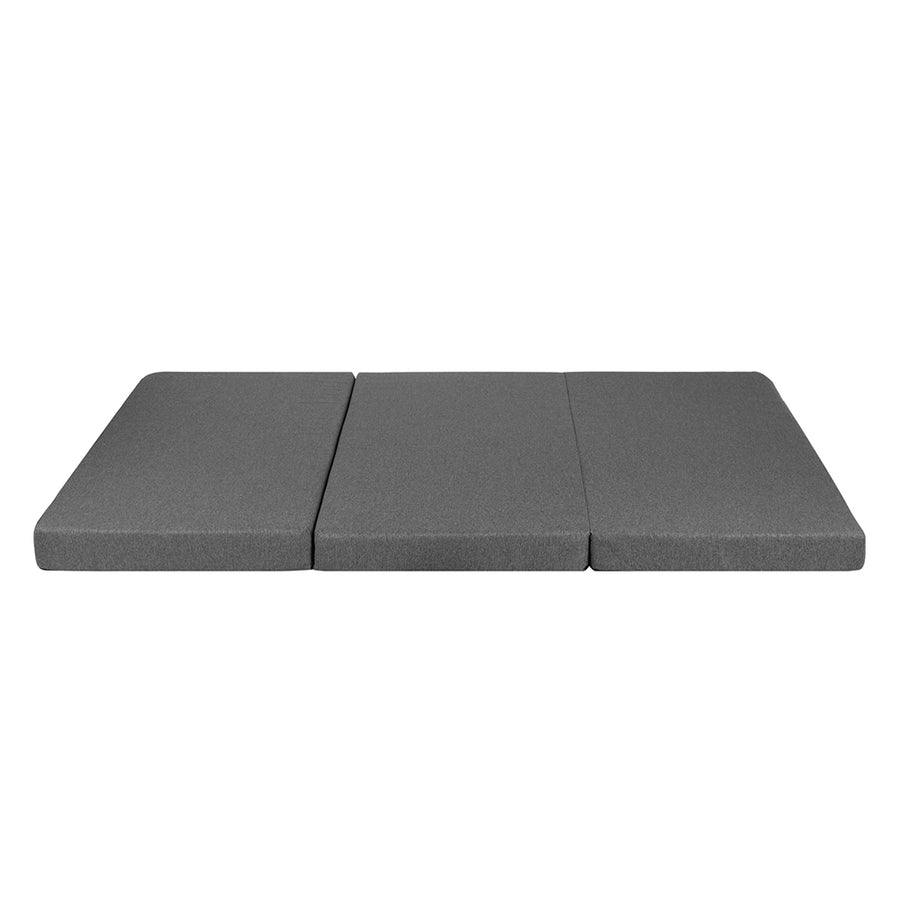 Double Size Folding Foam Mattress Portable Bed - Dark Grey