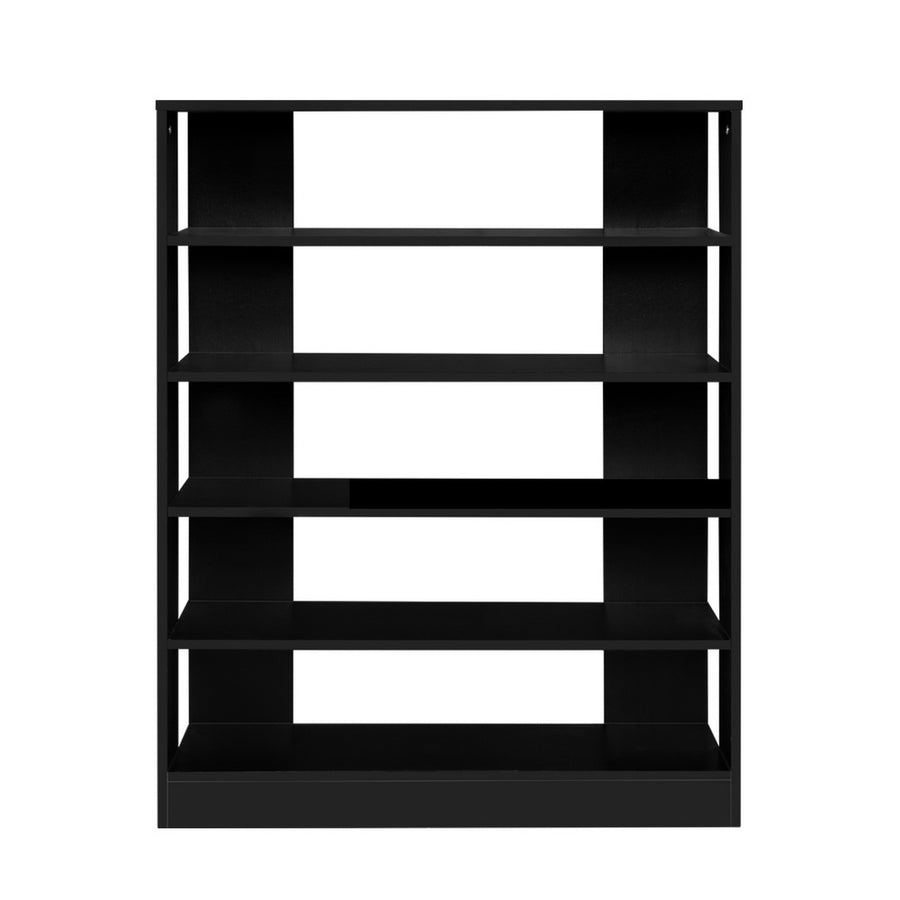 Shoe Cabinet Shoes Organiser Storage Rack 30 Pairs Black Shelf Wooden