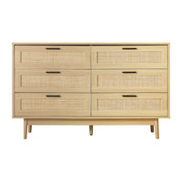 6 Chest of Drawers Tallboy - Wood