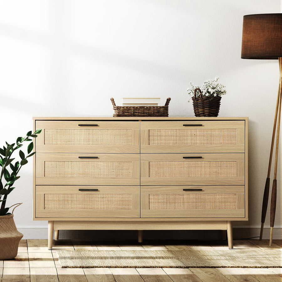 6 Chest of Drawers Tallboy - Wood