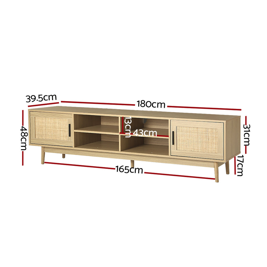 Entertainment Unit - Rattan Wooden 180CM