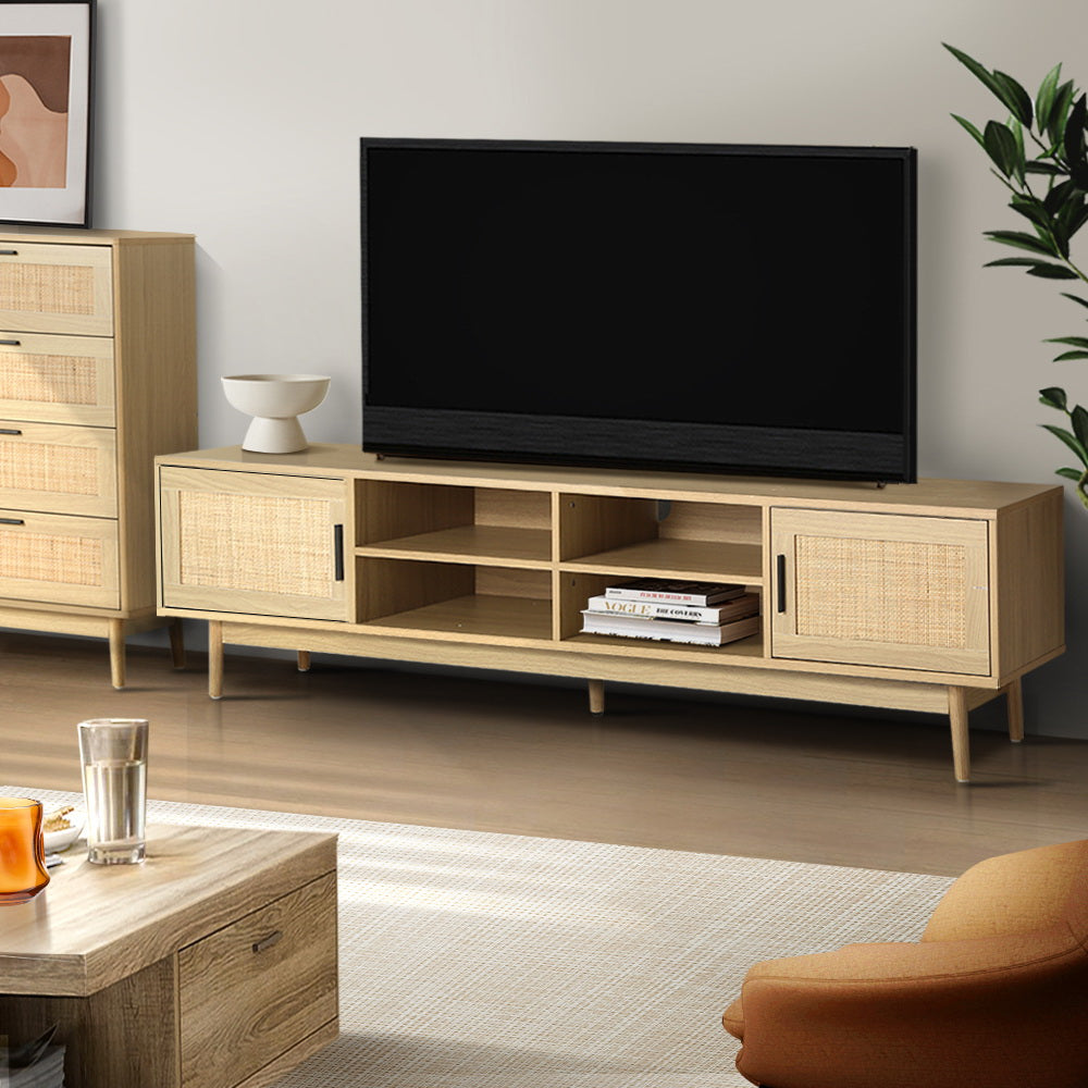 Entertainment Unit - Rattan Wooden 180CM