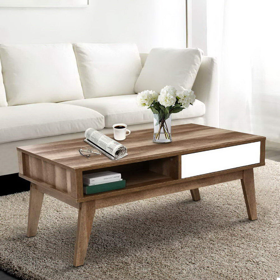 Coffee Table Scandinavian Wooden White