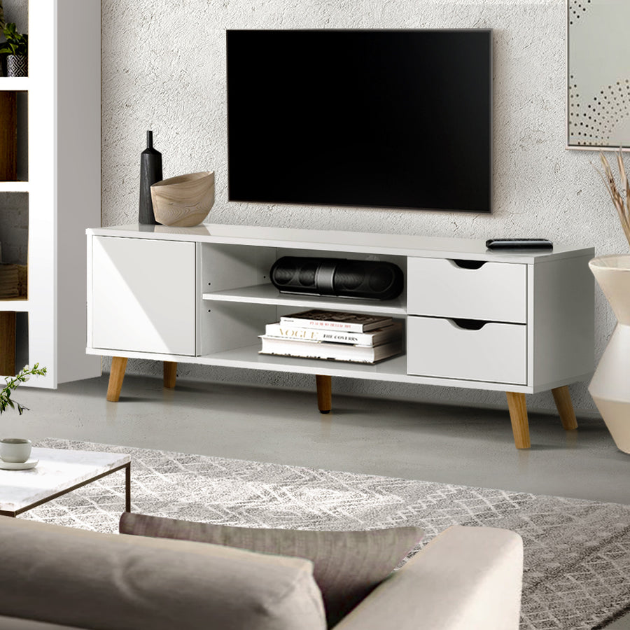 Entertainment Unit Scandinavian - 120cm White