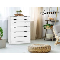 6 Chest of Drawers Tallboy Cabinet Storage Dresser Table Bedroom Storage