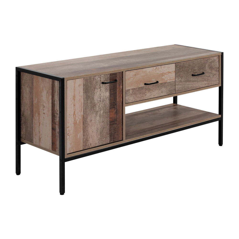 Entertainment Unit Industrial Rustic Wood - 120cm