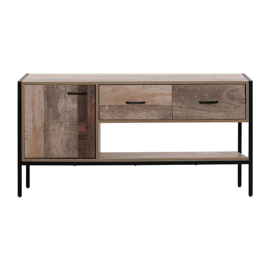 Entertainment Unit Industrial Rustic Wood - 120cm