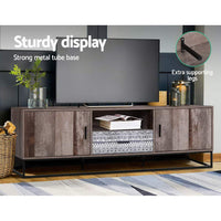 Entertainment Unit Industrial Rustic Wood - 180cm