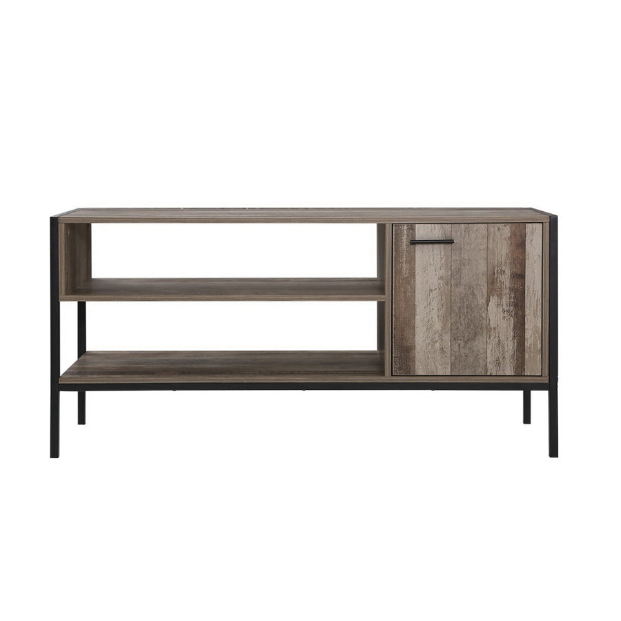 Entertainment Unit Wooden Industrial Rustic - 124cm