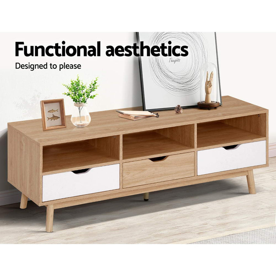 Entertainment Unit - 140cm Scandinavian Wood