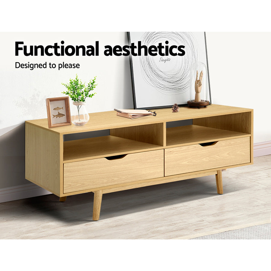 Entertainment Unit Scandinavian Pale Wood - 120cm