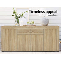 Wooden Sidetable Cabinet - 4 Doors