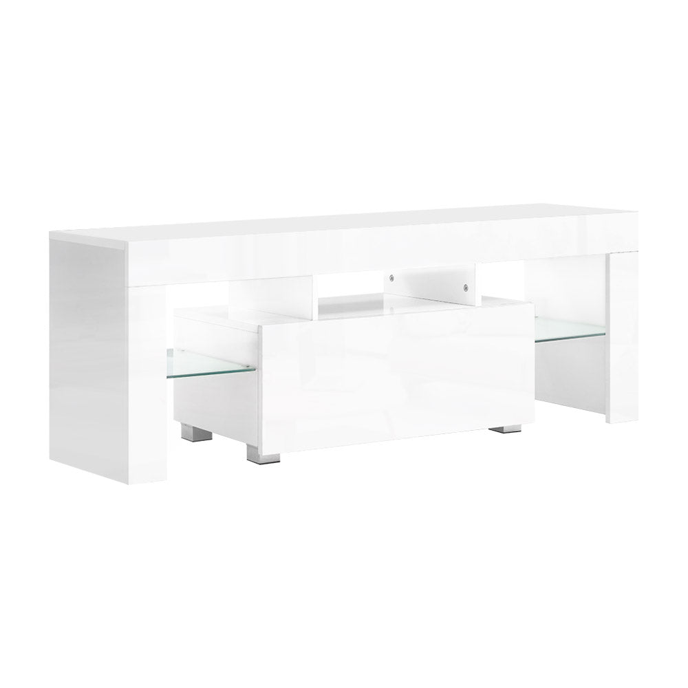 130cm RGB LED TV Stand Cabinet Entertainment Unit Gloss