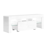 130cm RGB LED TV Stand Cabinet Entertainment Unit Gloss