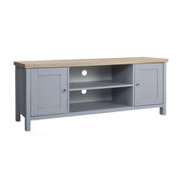 Entertainment Unit Wood - 130cm Grey