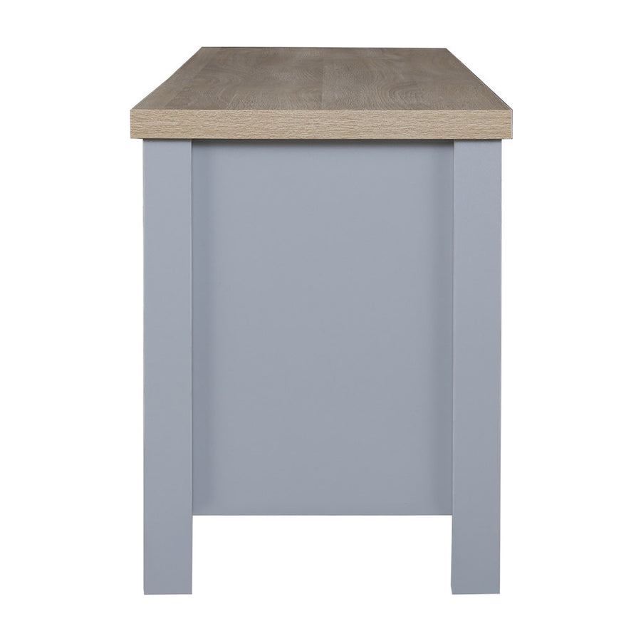 Entertainment Unit Wood - 130cm Grey