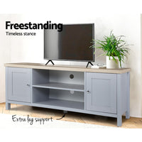 Entertainment Unit Wood - 130cm Grey