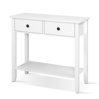 White Sidetable 2 Drawers