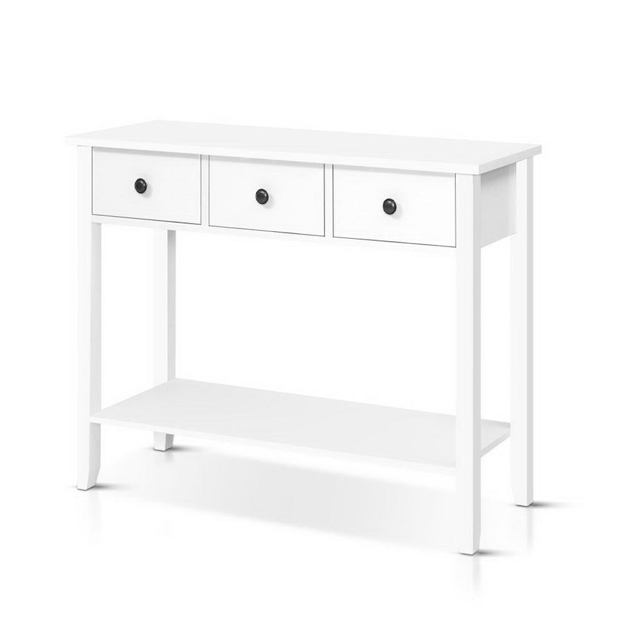 White Sidetable 3 Drawers