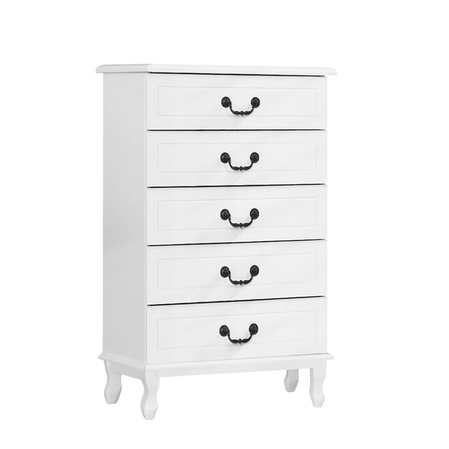 White Chest of Drawers Tallboy Dresser Table